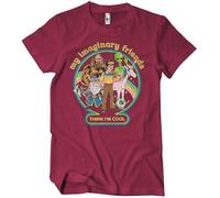 Steven Rhodes My Imaginary Friends Think I'm Cool T-Shirt TangoRed-L