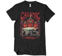 Steven Rhodes Offizielles Lizenzprodukt Catanic Panic Herren-T-Shirt (Schwarz), X-Large
