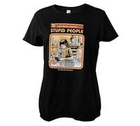 Steven Rhodes Offizielles Lizenzprodukt Cure for Stupid People Frauen T-Shirt (Schwarz), X-Large