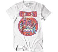 Steven Rhodes Offizielles Lizenzprodukt Death Metal Sing-Along Herren-T-Shirt (Weiß), Medium
