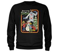 Steven Rhodes Offizielles Lizenzprodukt Fun In The Snow Sweatshirt (Schwarz), XX-Large