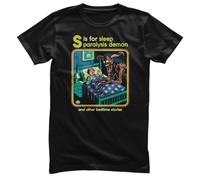 Steven Rhodes Offizielles Lizenzprodukt Sleep Paralysis Demon Herren-T-Shirt (Schwarz), XXXX-Large