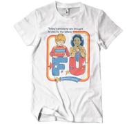 Steven Rhodes Offizielles Lizenzprodukt Todays Problems Herren-T-Shirt (Weiß), Small