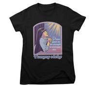 Steven Rhodes Offizielles Lizenzprodukt Tummy Ache Frauen T-Shirt (Schwarz), Medium