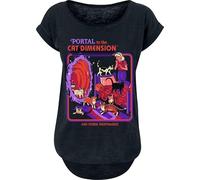 Steven Rhodes Portal to the cat dimension T-Shirt schwarz in S