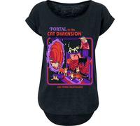 Steven Rhodes Portal to the cat dimension T-Shirt schwarz in 5XL