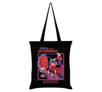 Steven Rhodes Portal to The Cat Dimension Tragetasche, Schwarz, Schwarz