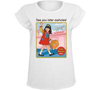 Steven Rhodes See You Later Assholes T-Shirt weiß in 4XL