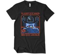 Steven Rhodes Sleep is My God Bed is My Church T-Shirt Black-2XL