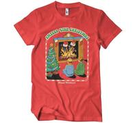 Steven Rhodes Smells Like Christmas T-Shirt Red-2XL
