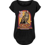 Steven Rhodes Talk To Your Cat T-Shirt schwarz in XXL