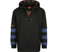Steven Rhodes The Morning Ritual - Oversize Kapuzenpullover blau schwarz in S