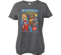 Steven Rhodes The Mystery of Who Gives A Sh*T Girly Tee Damen T-Shirt Darkgrey-M
