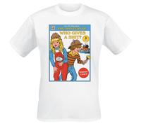 Steven Rhodes Who Gives A Shit? T-Shirt weiß in L