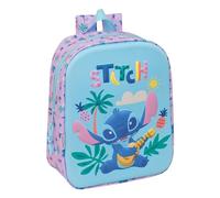 safta Stich 3D-Kinderrucksack, leicht zu reinigen, ideal für Kinder verschiedener Altersgruppen, bequem und vielseitig, Qualität und Widerstandsfähigkeit, 22 x 10 x 27 cm