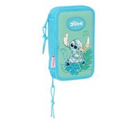 Stich Aloha Schulmäppchen für Kinder, Federmäppchen mit Farben, mit 28 nützlichen Utensilien, ideal für Kinder von 5 bis 14 Jahren, bequem und vielseitig, Qualität und Widerstandsfähigkeit, 12,5 x 4 x