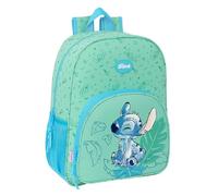 Stich Aloha Schulrucksack für Kinder, Kinderrucksack, anpassbar an den Wagen, ideal für Kinder im Schulalter, bequem und vielseitig, Qualität und Widerstandsfähigkeit, 33 x 14 x 42 cm, Türkis, türkis,