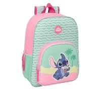 Stich Ice Cream Schulrucksack für Kinder, Kinderrucksack, anpassbar an Kinderwagen, ideal für Kinder im Schulalter, bequem und vielseitig, Qualität und Widerstandsfähigkeit, 33 x 14 x 42 cm, Rosa, M