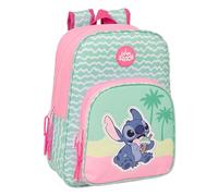 Stich Ice Cream - Schulrucksack für Kinder, Kinderrucksack, anpassbar an Kinderwagen, ideal für Kinder im Schulalter, bequem und vielseitig, Qualität und Widerstandsfähigkeit, 26 x 11 x 34 cm, Rosa, M