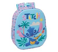 Stich Schulrucksack mit 3D-Design, ideal für Kinder verschiedener Altersgruppen, bequem und vielseitig, Qualität und Widerstandsfähigkeit, 27 x 10 x 33 cm