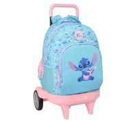 Stich Wave Großer Rucksack mit Rädern, kompakt, abnehmbar, ideal für Kinder verschiedener Altersgruppen, bequem und vielseitig, Qualität und Widerstandsfähigkeit, 33 x 22 x 45 cm