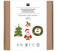 Rico Design GmbH & Co.KG Stick & Stitch Packung, Weihnachtsmann