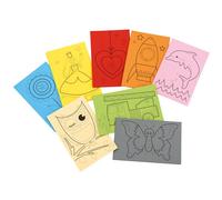 Stickkarten - Bunt, 50 Stück