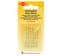 Kleiber 69915 Sticknadeln ohne Spitze, Stahl, silber, Längen: 40, 45, 48 mm