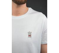 sticknic T-Shirt mit Lama Motiv gestickt - Minimalistische Stickerei- Auch als Geschenk Weiss XL