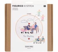 Rico Design Stickpackung Figurico Young Family Ø 20 cm