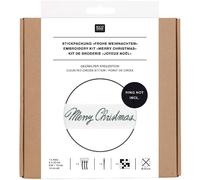 Stickpackung Gezählter Kreuzstich Band Schriftzug 'Frohe Weihnachten' / Bei Hugendubel