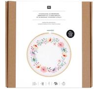 Stickpackung Gezählter Kreuzstich Bild Bumenkranz inkl. Stickring Ø 205 cm / Bei Hugendubel