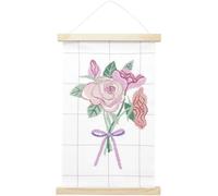 Stickpackung Gezählter Kreuzstich Blumenstrauß mit Posterhänger 30x47cm / Bei Hugendubel