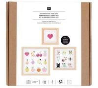 Rico Design GmbH & Co.KG Stickpackung Gezählter Kreuzstich, Pixel Art, 3er Set, inkl.