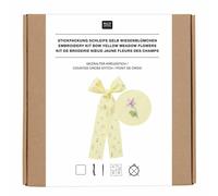 Stickpackung Gezählter Kreuzstich Schleife Wiesenblümchen Hellgelb 30 x 54 cm 100% Leinen / Bei Hugendubel