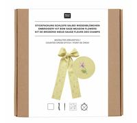 Stickpackung Gezählter Kreuzstich Schleife Wiesenblümchen Salbei 30 x 54 cm 100% Leinen / Bei Hugendubel