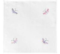 Rico Design GmbH & Co.KG Stickpackung Gezählter Kreuzstich, Servietten mit Schmetterlingen, 2 Stück, 42x42cm