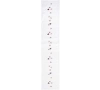 Rico Design Stickpackung Tischband Stiefmütterchen Gezählter Kreuzstich 30 x 160 cm