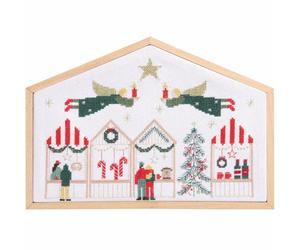 Stickpackung Gezählter KreuzstichWeihnachtsmarkt FSC Mix / Bei Hugendubel