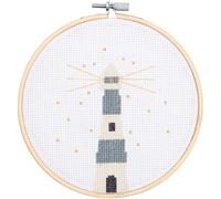 Stickpackung Leuchtturm Bild Ø 15cm