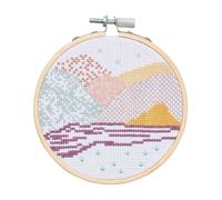 Stickpackung Mini Kit Landschaft Bild Ø 10cm