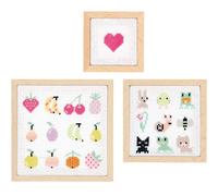 Stickpackung Pixel Art 3er Set