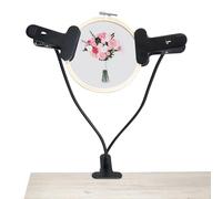Stickrahmen Halterung,Embroidery Hoop CrossStitch Stand Verstellbarer Stickrahmenständer, für Handarbeiten Freihändiger Stickrahmenständer für Kunsthandwerk Nähprojekte