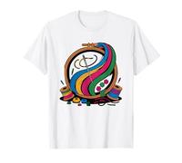 Stickrahmen Handgestickt Wildblumen Botanisch Floral T-Shirt