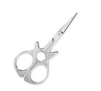 Stickschere Vintage Nähschere Fadenschere Kreative Gitarrenform Schere Edelstahl Handarbeitsschere für DIY Handwerk Nadel Arbeit Kunstwerk(Silber)