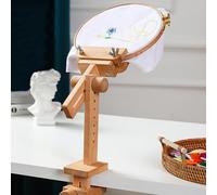 Stickständer Kreuzstich Ständer Aktualisiert Verstellbarer Stickständer für Tisch Stickrahmen Embroidery Hoop Stand Stickrahmen Halterung aus Stickständer für Tisch für Basteln DIYs