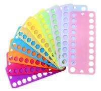 Sticktwist Organizer, Embroidery Thread Organizer,Praktischer Stickerei Floss Organizer Garnspulen,10PC Spulen aus Plastik Hergestellt Garnkarten zum Aufbewahren Ordnen von Nähgarn Stickgarn Garn