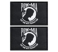 stidsds 2 Stück Amerikanische US POW MIA Flagge Patch USA POW MIA Flaggen Bestickte Patches United States Military Flaggen Army Tactical Patch für Kleidung Hut Rucksäcke Pride Dekorationen