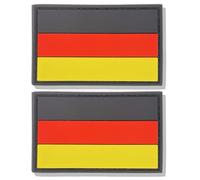stidsds 2 Stück Deutschlandflaggen-Aufnäher, deutsches Militär, taktischer Aufnäher, Deutschlandflaggen, PVC, Klettverschluss für Kleidung, Hut, Rucksäcke, Stolz, Dekorationen