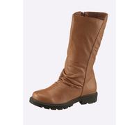 Stiefel ANDREA CONTI, Damen, Gr. 37, braun (camel), Glattleder, Leder, Schuhe Stiefel (32732822-37) camel